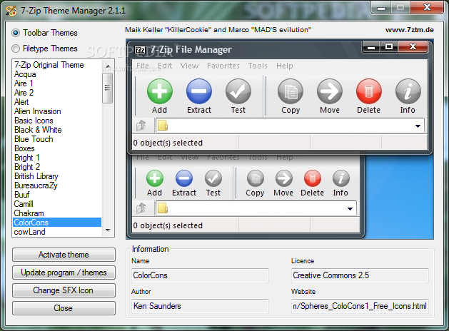 7-Zip Theme Manager Logo