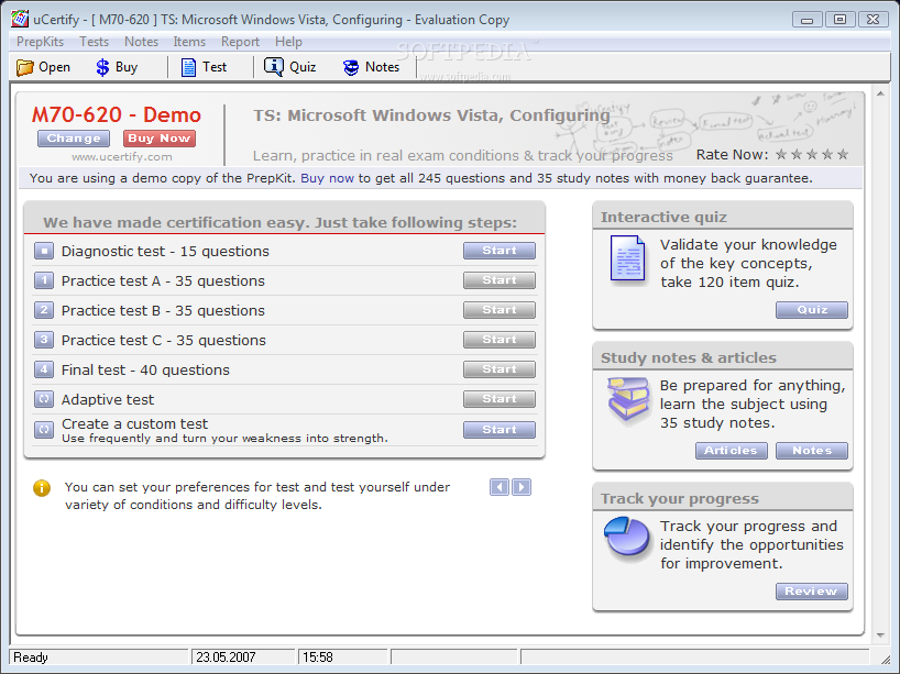 70-620 MCTS: Windows Vista Certification Logo