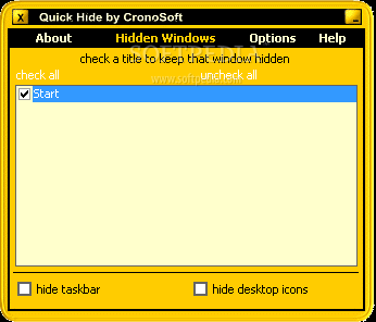 Quick Hide Windows Logo