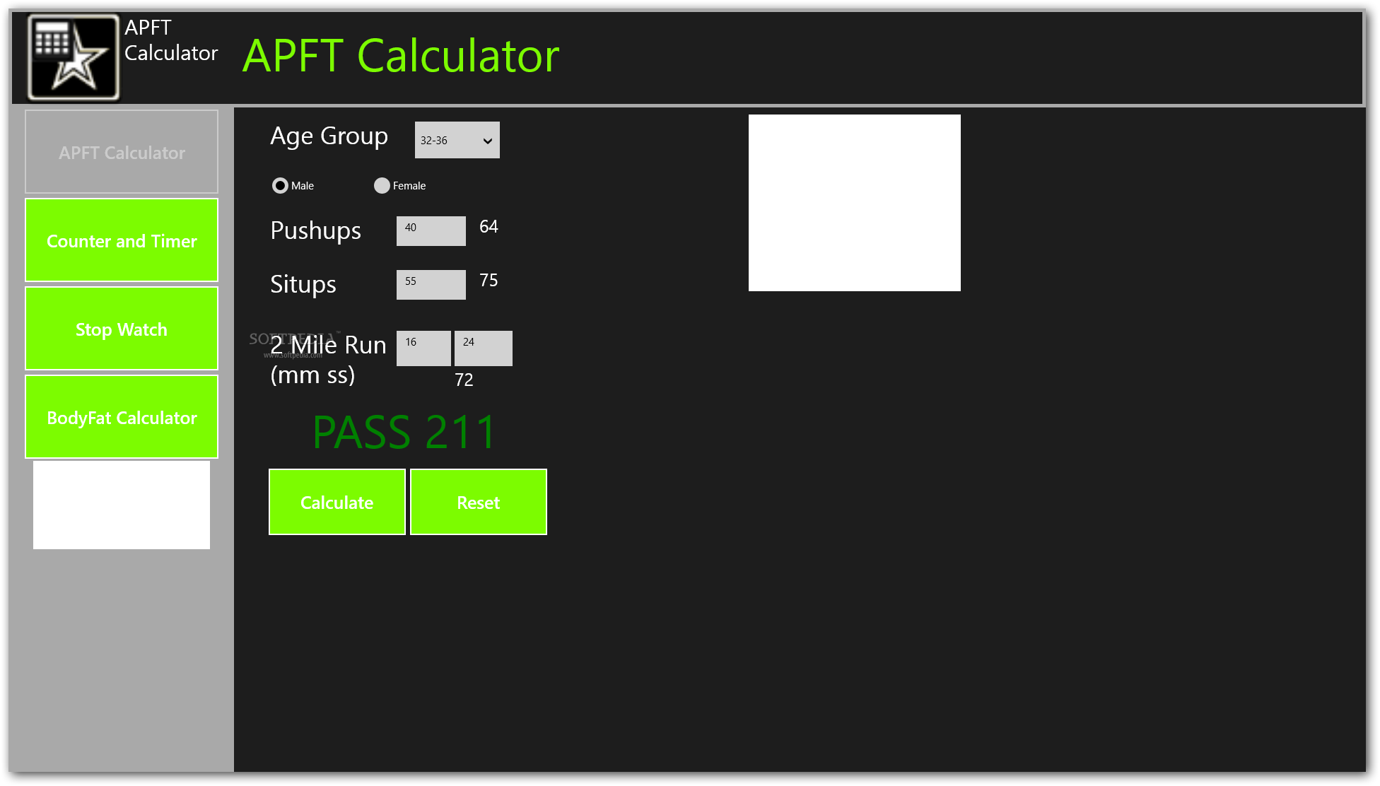 APFT Calculator Logo