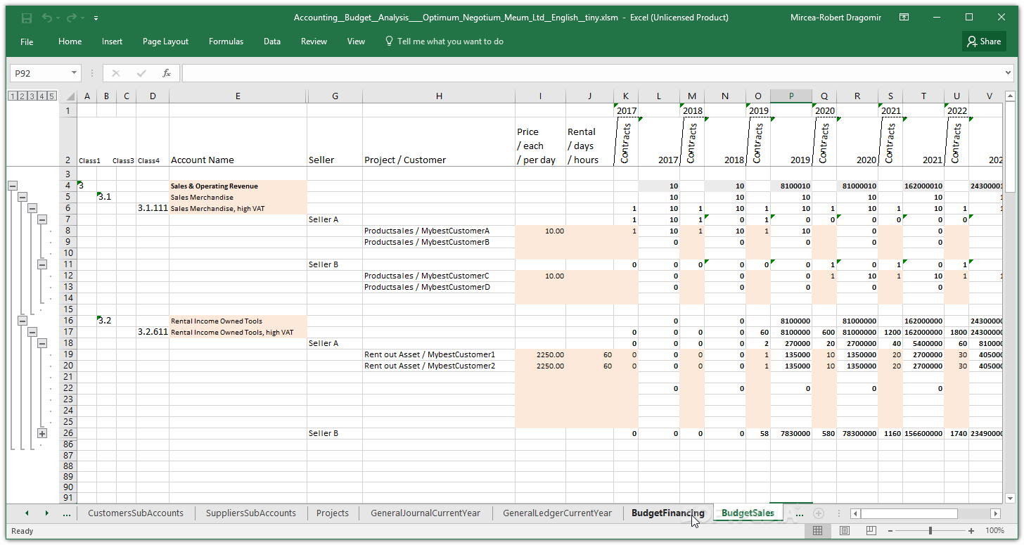 Photo #8 for Invoicing, Accounting, Business Planning by Excel