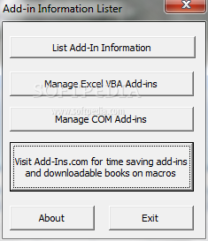 Photo #1 for Add-in Information Lister