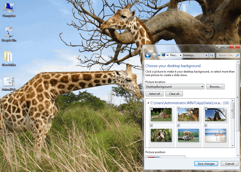 Animal Pals Windows 7 Theme Logo