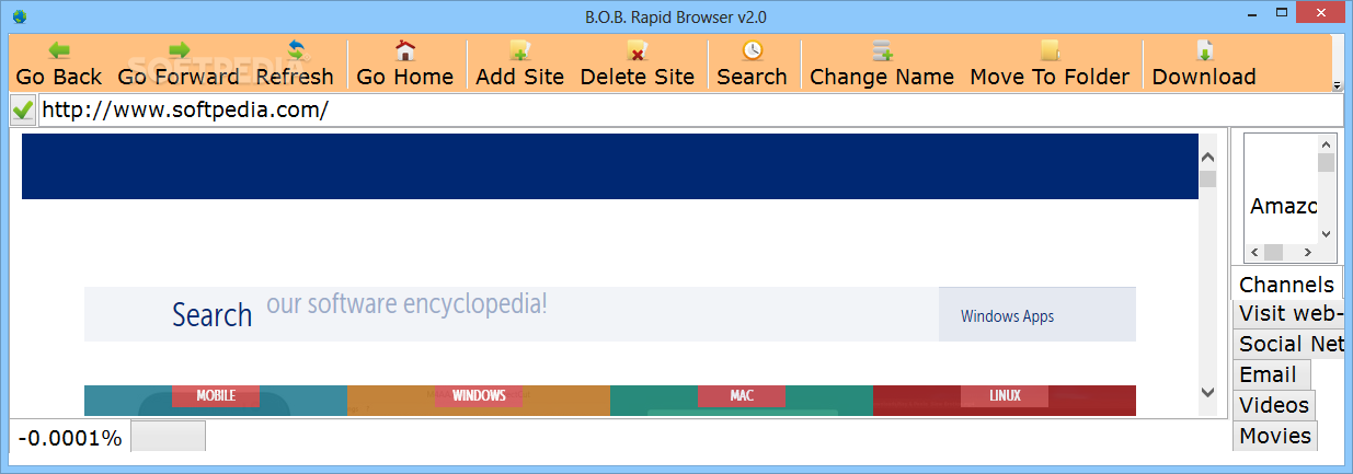 Photo #1 for B.O.B. Rapid Browser