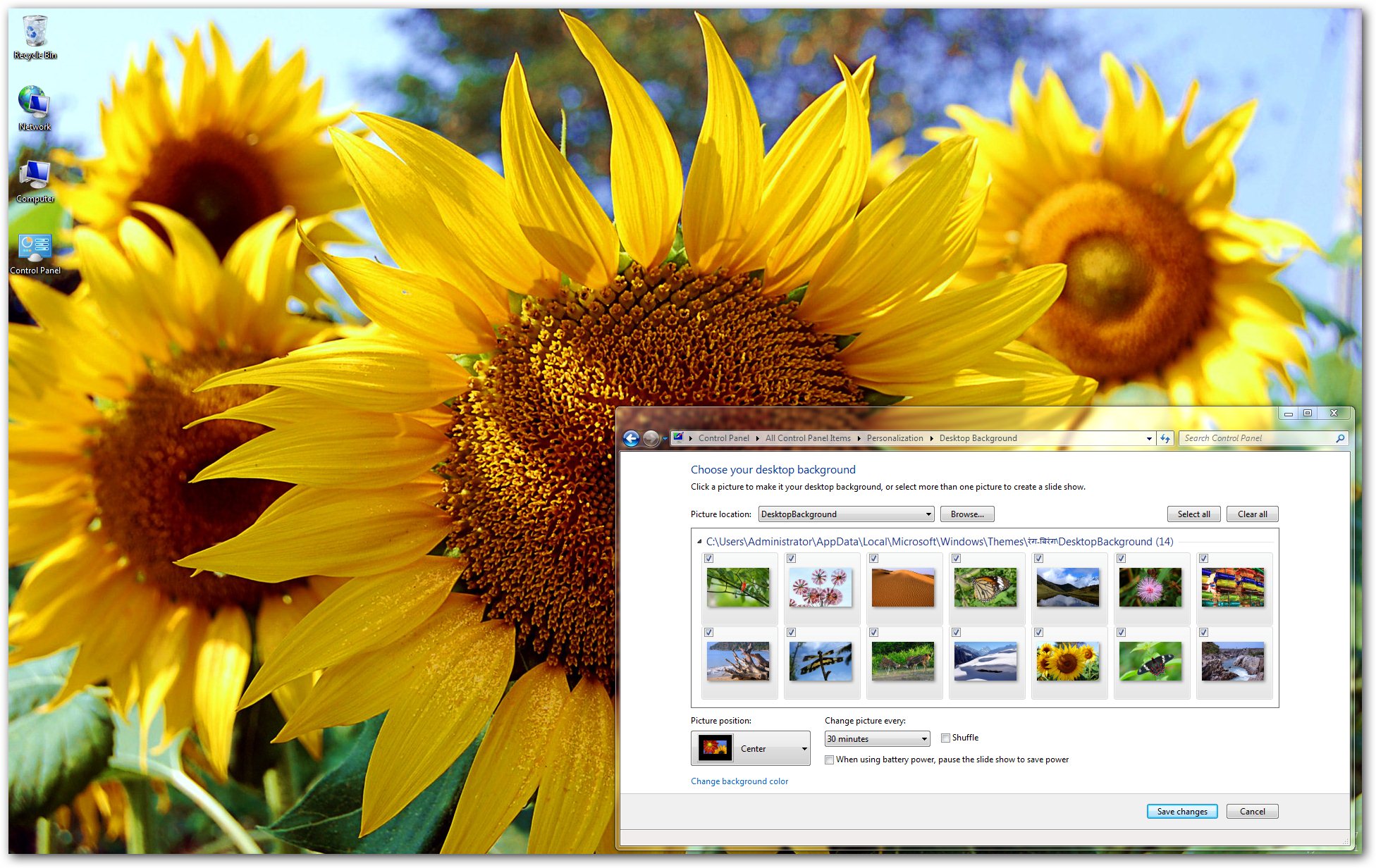 Colors of India Windows 7 Theme Logo