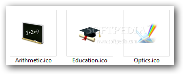 Desktop Education Icons Logo