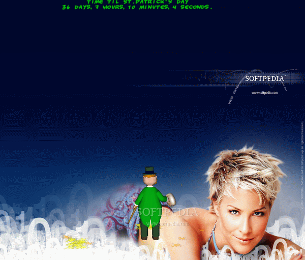 Drunken Leprechaun 3D St Patrick's Day Screensaver Logo