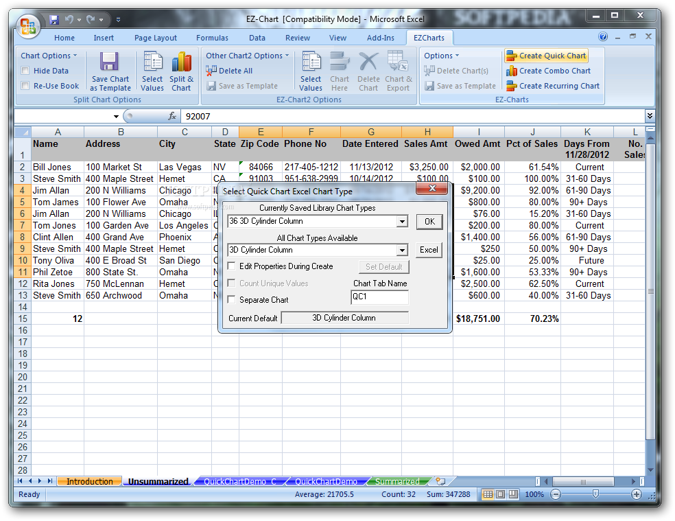 Photo #5 for EZ-Chart for Excel