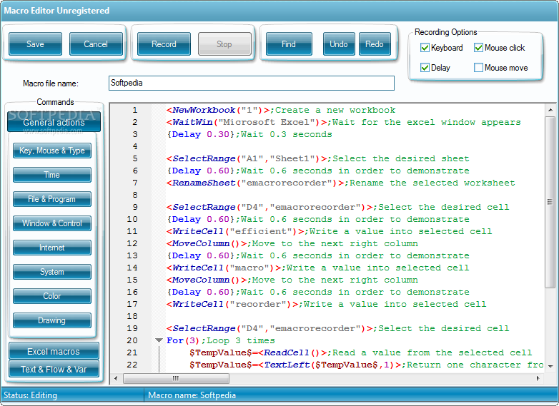 Photo #2 for Efficient Macro Recorder Excel