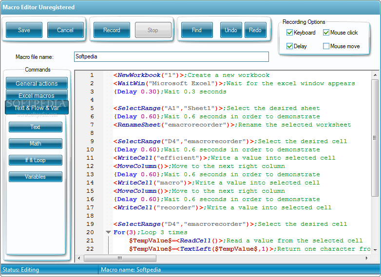 Photo #4 for Efficient Macro Recorder Excel