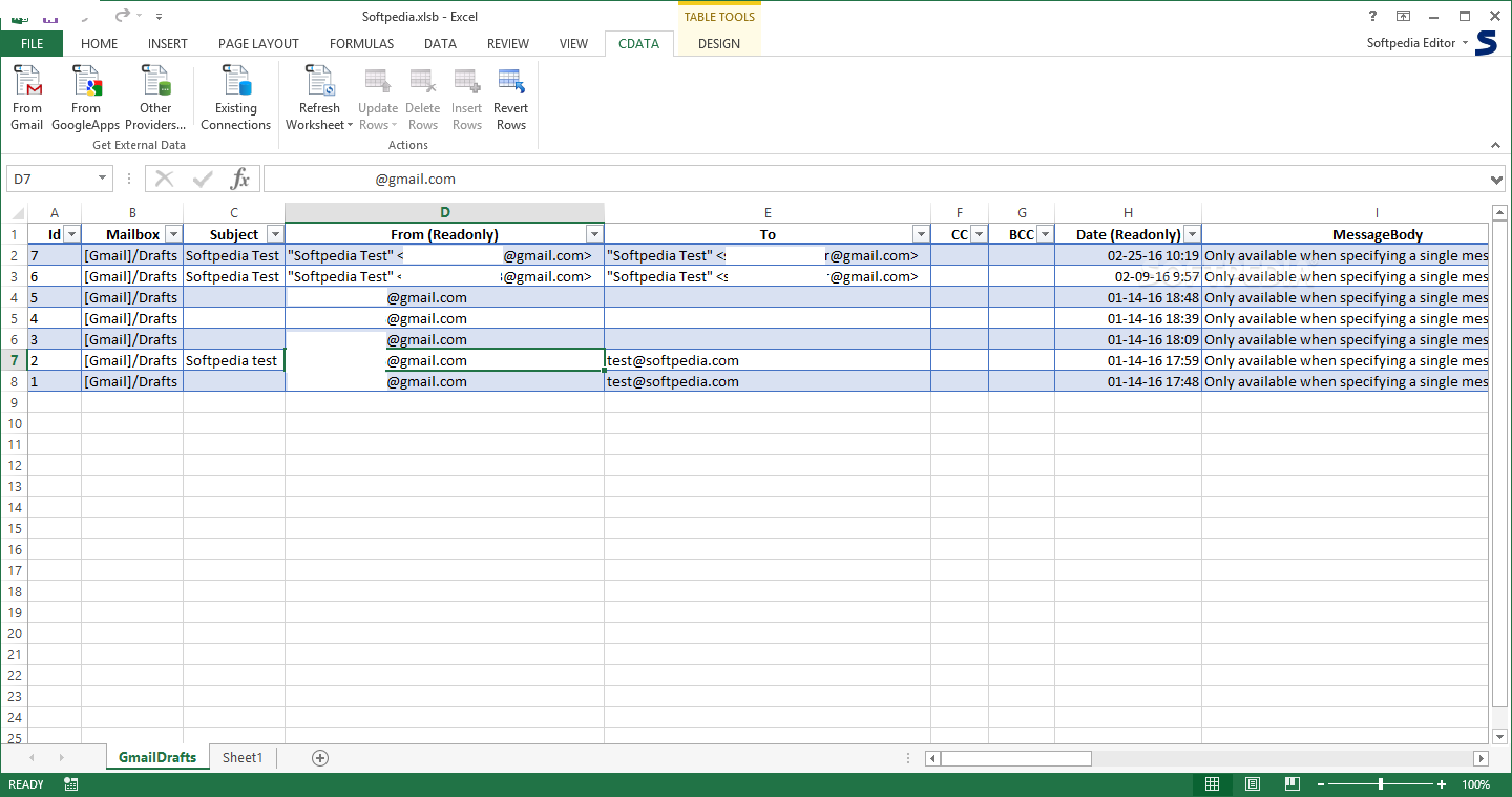 Photo #1 for Excel Add-In for Gmail