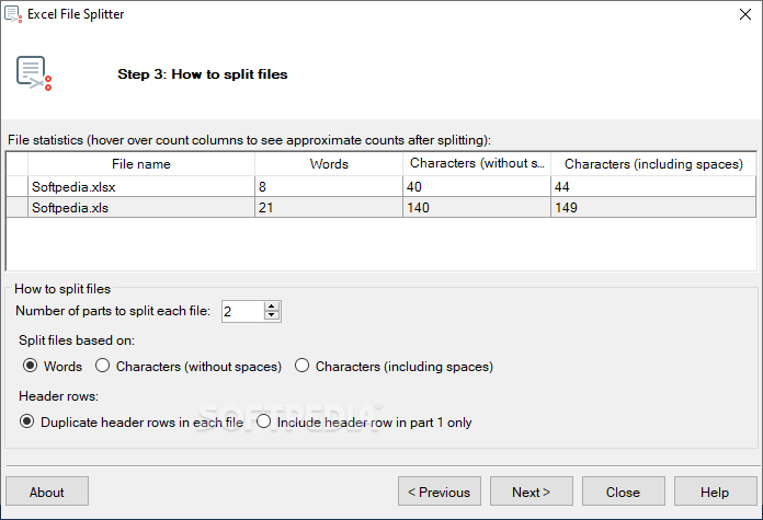 Photo #4 for Excel File Splitter