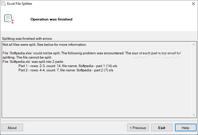 Photo #7 for Excel File Splitter