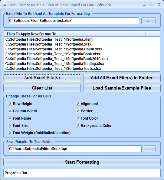 Photo #1 for Excel Format Multiple Files At Once Based On One Software