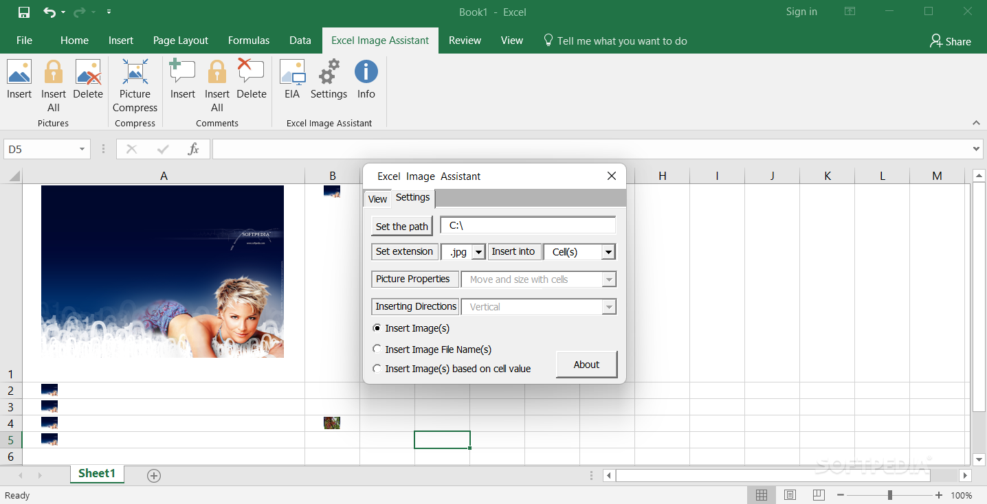 Photo #2 for Excel Image Assistant