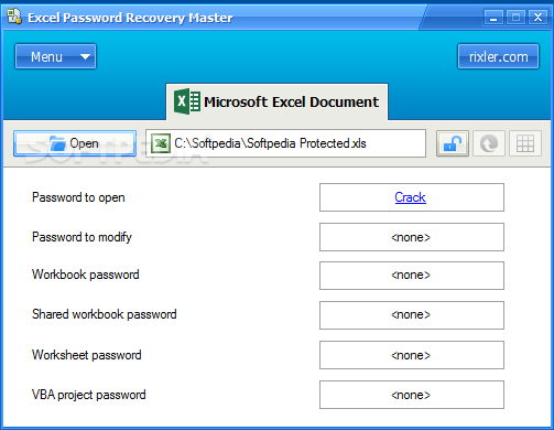 Photo #1 for Excel Password Recovery Master