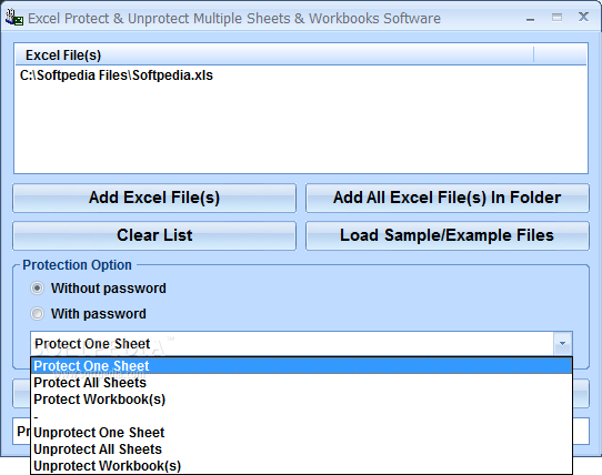 Photo #2 for Excel Protect & Unprotect Multiple Sheets & Workbooks Software