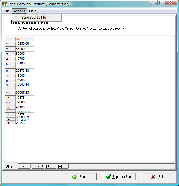 Photo #2 for Excel Recovery Toolbox