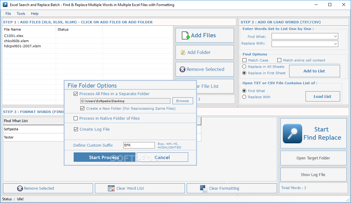 Photo #3 for Excel Search & Replace Batch