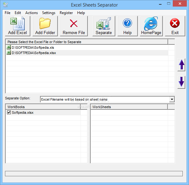 Photo #1 for Excel Sheets Separator