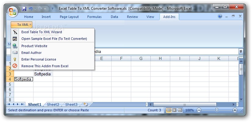 Photo #1 for Excel Table To XML Converter Software