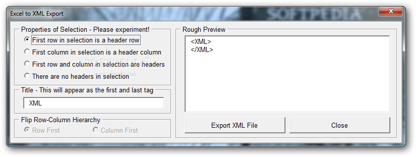 Photo #2 for Excel Table To XML Converter Software