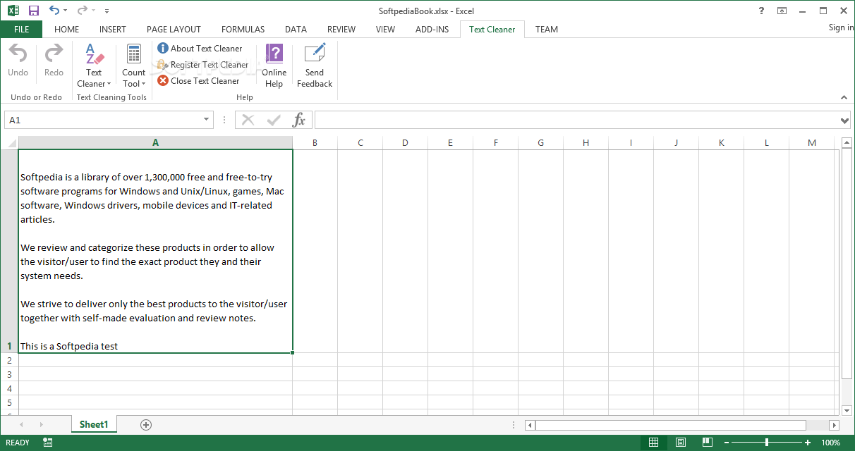 Photo #1 for Excel Text Cleaner