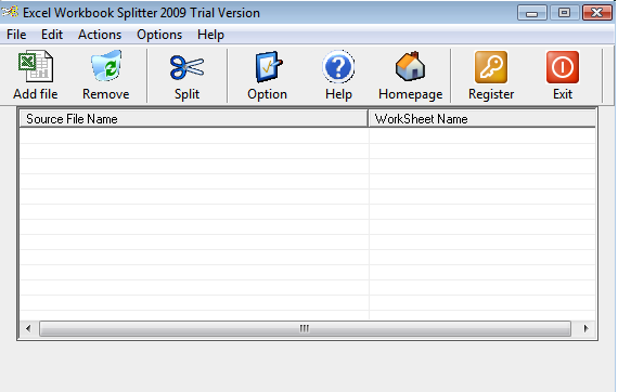 Photo #1 for Excel Workbook Splitter 2009