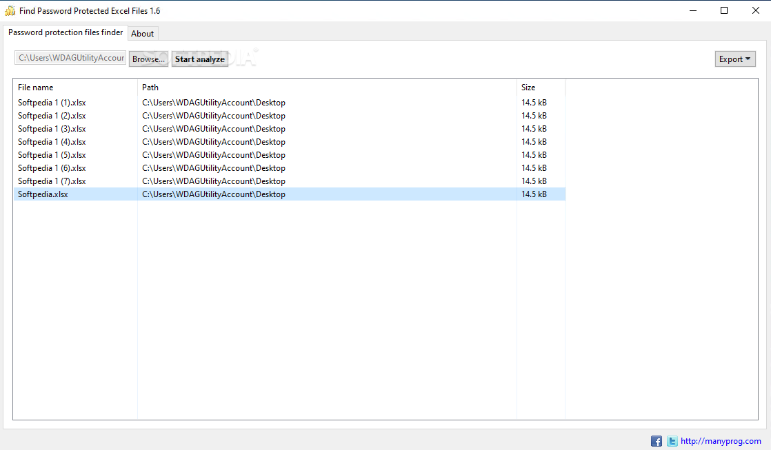 Photo #1 for Find Password Protected Excel Files