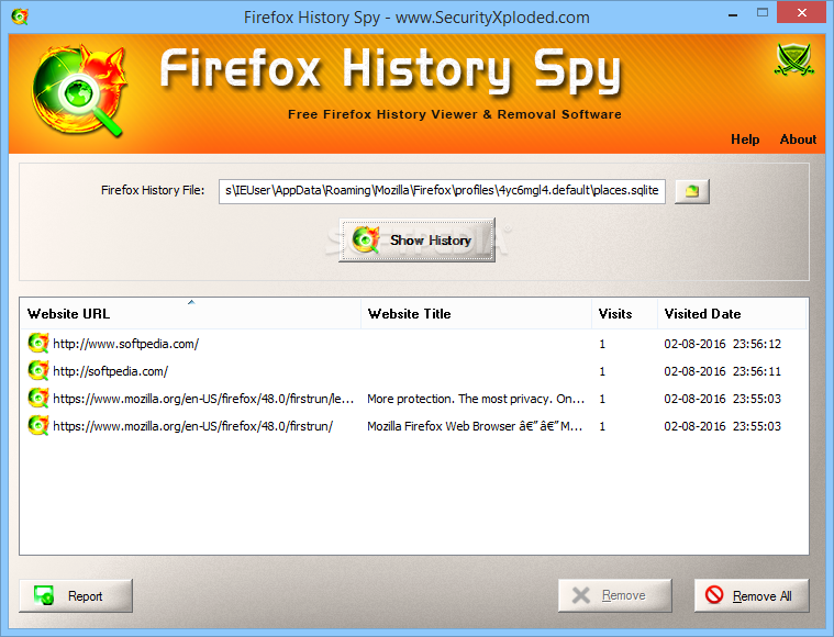 Photo #1 for Firefox History Spy