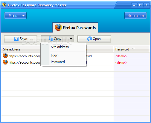 Photo #2 for Firefox Password Recovery Master