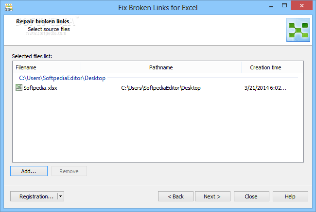 Photo #3 for Fix Broken Links for Excel