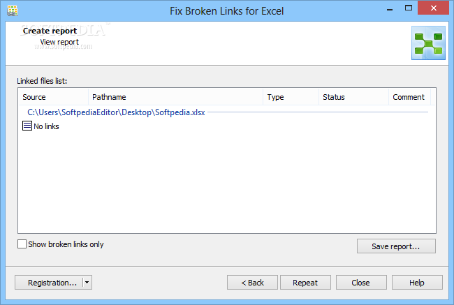 Photo #4 for Fix Broken Links for Excel