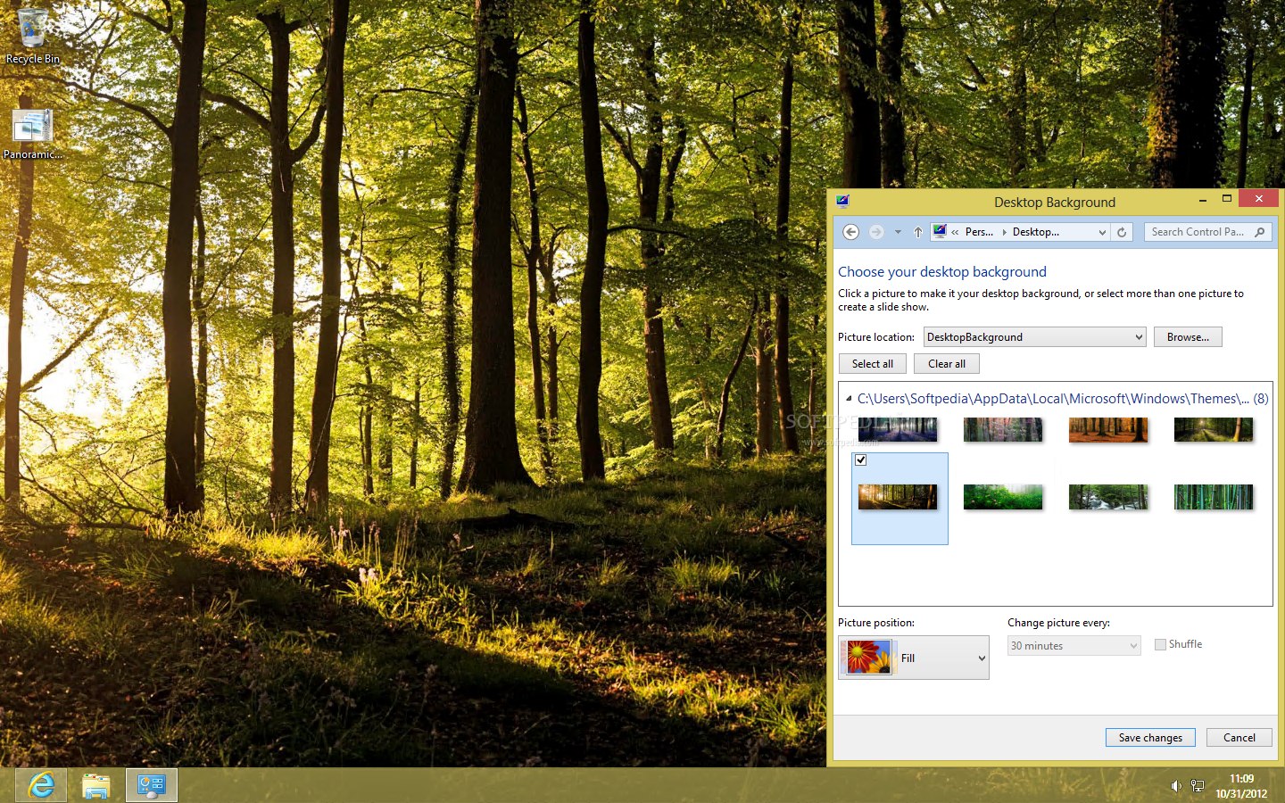 Forests Panoramic Theme Logo
