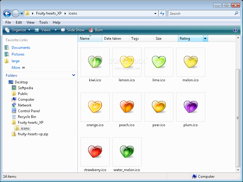 Fruity Hearts Icons Logo