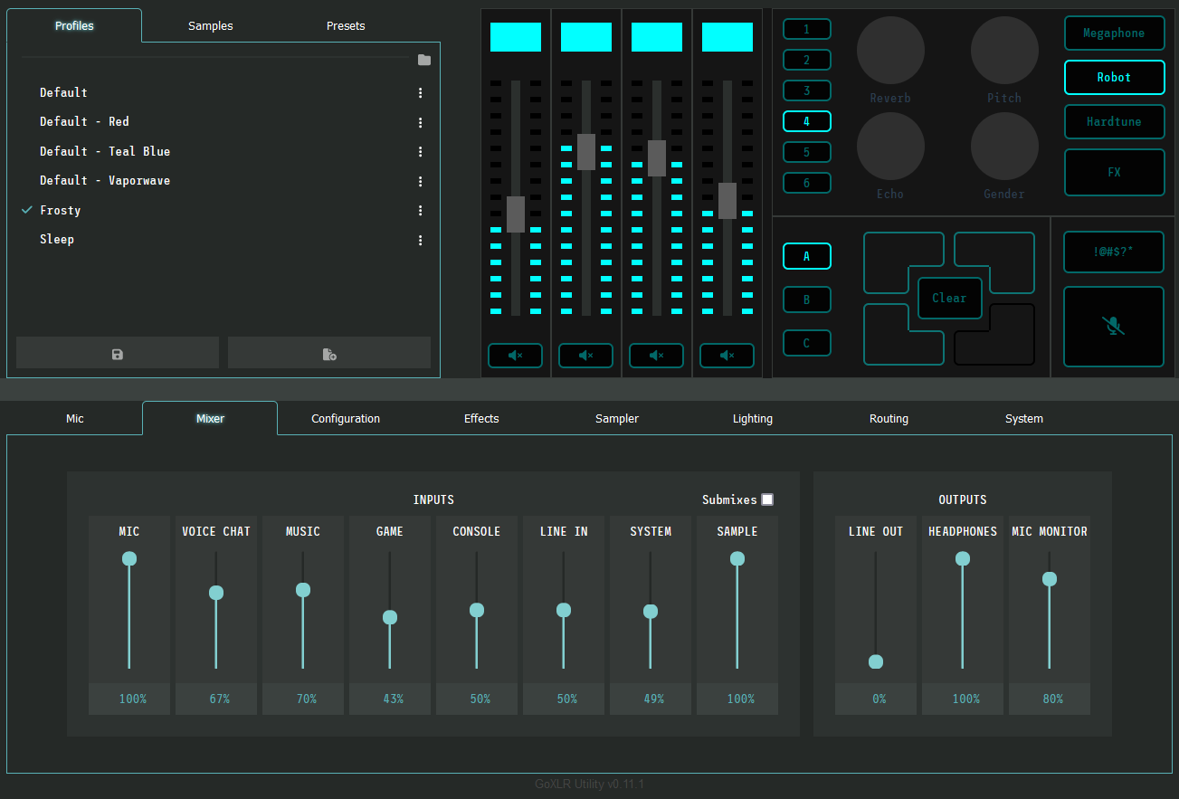 Photo #1 for GoXLR Configuration Utility