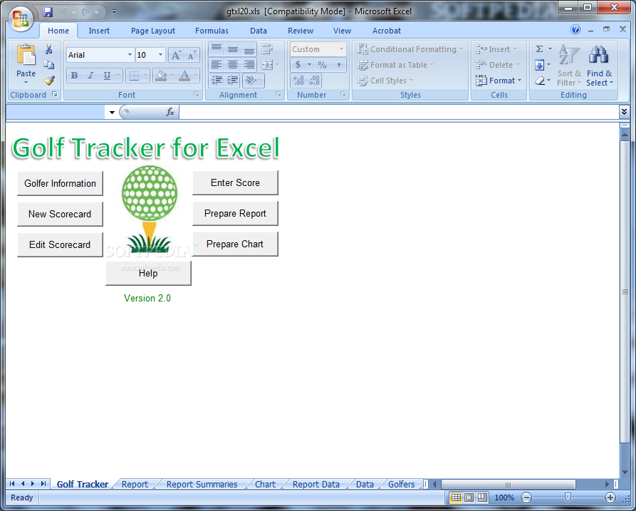 Photo #1 for Golf Tracker for Excel