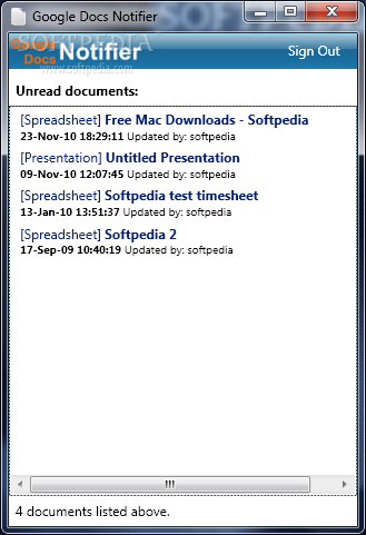 Photo #2 for Google Docs Notifier