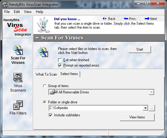 Photo #3 for HandyBits VirusScan Integrator