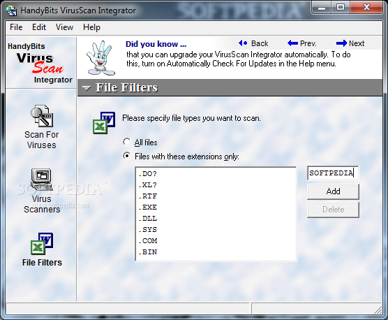 Photo #4 for HandyBits VirusScan Integrator