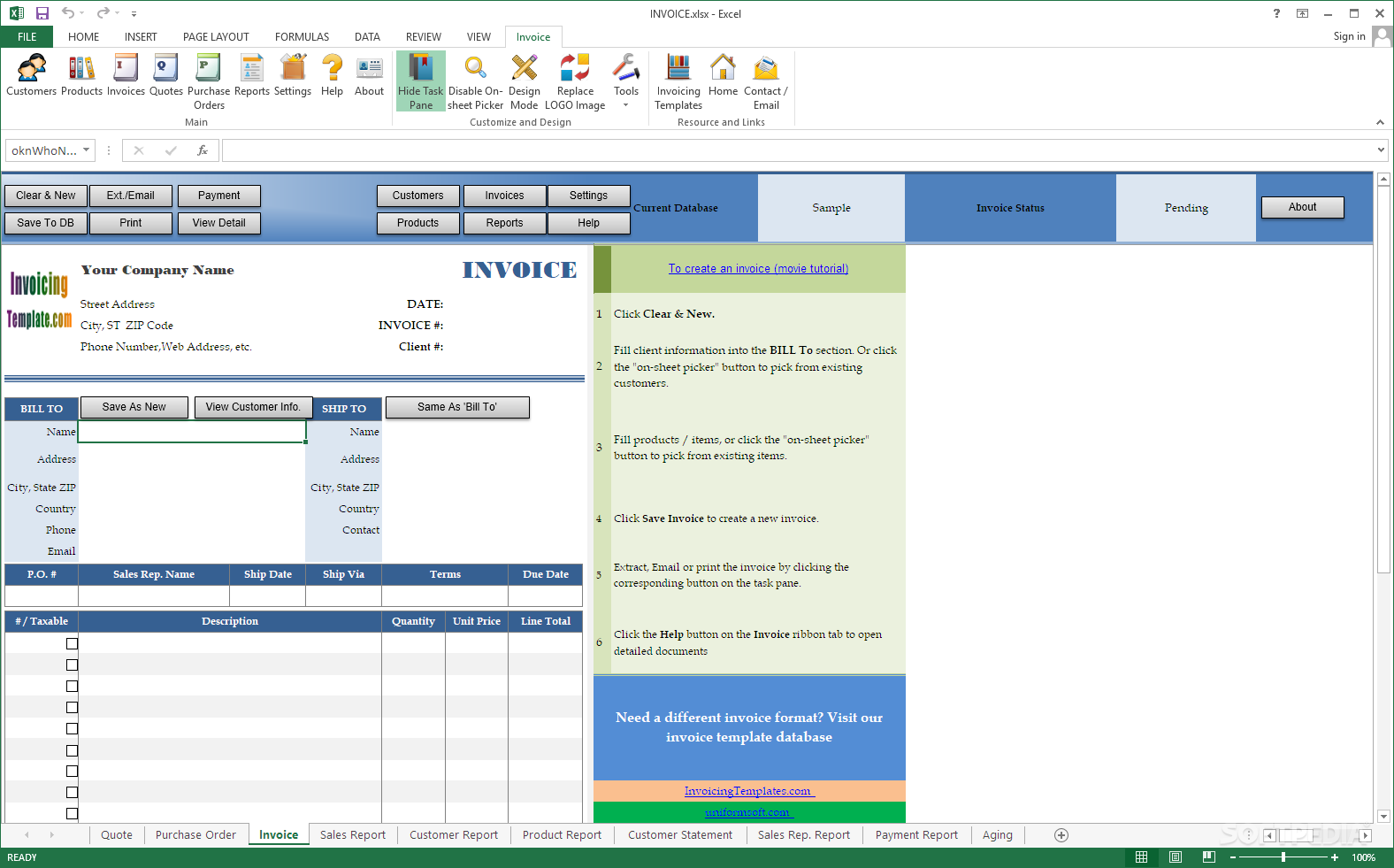 Photo #1 for Invoice Manager for Excel