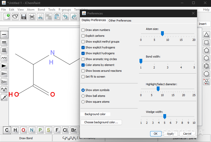 Photo #2 for JChemPaint