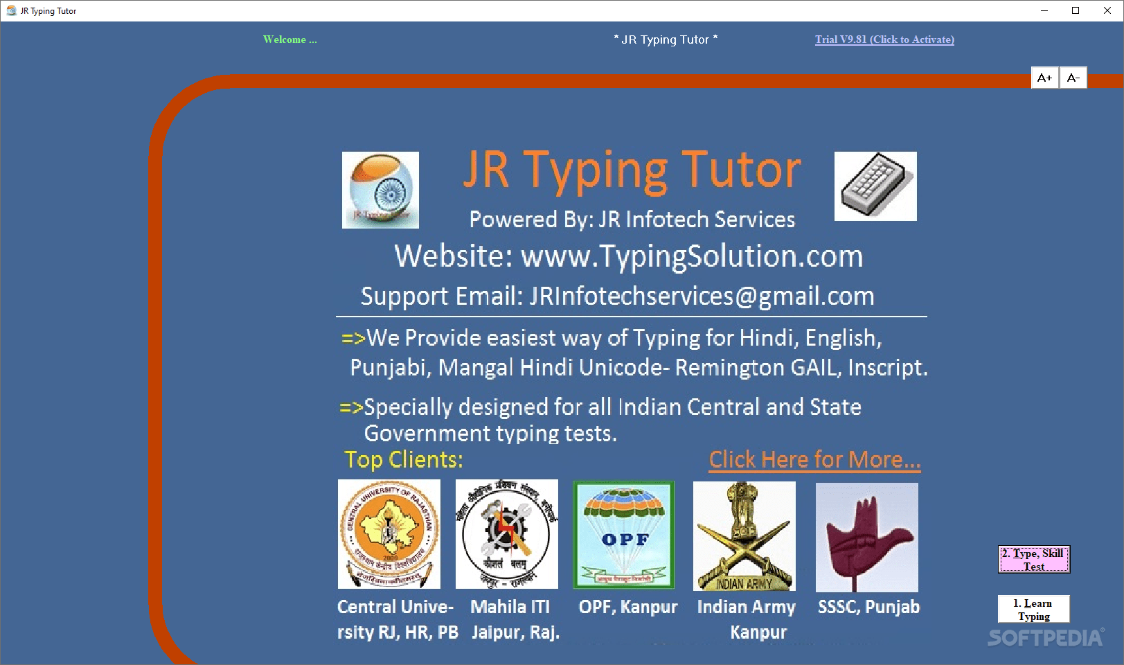 JR Typing Tutor Logo
