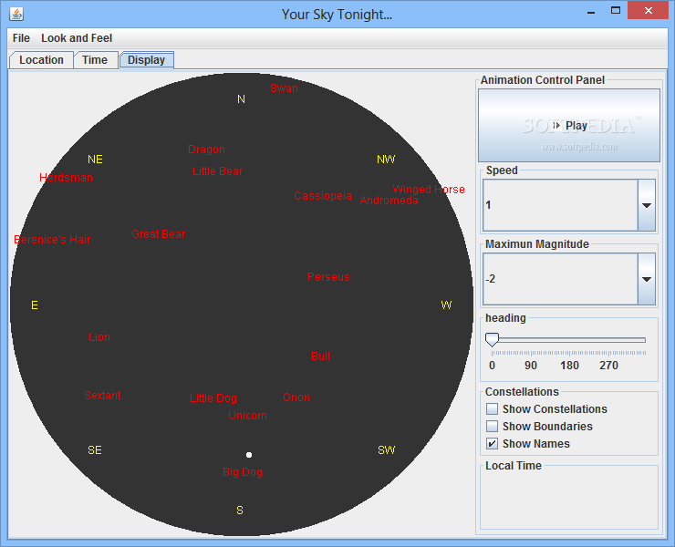 Photo #1 for Java Star Chart Screenshot