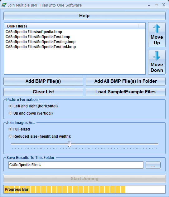 Photo #1 for Join Multiple BMP Files Into One Software