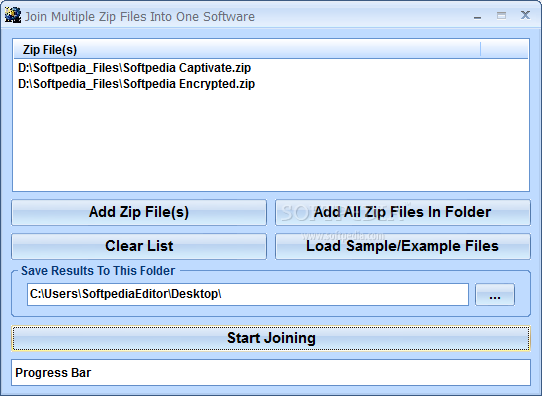 Photo #1 for Join Multiple Zip Files Into One Software