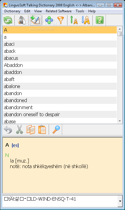 LingvoSoft Talking Dictionary 2008 English - Albanian Logo