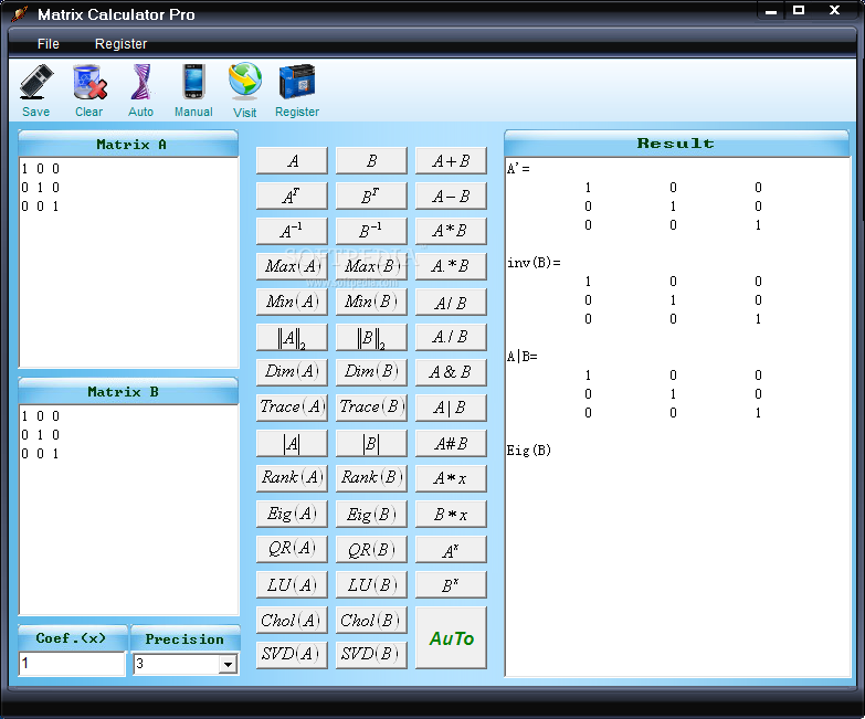 Photo #1 for Matrix Calculator Pro