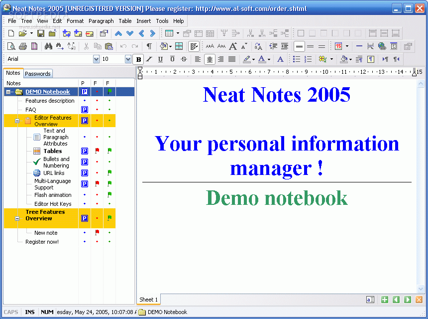 Photo #1 for Neat Notes 2005