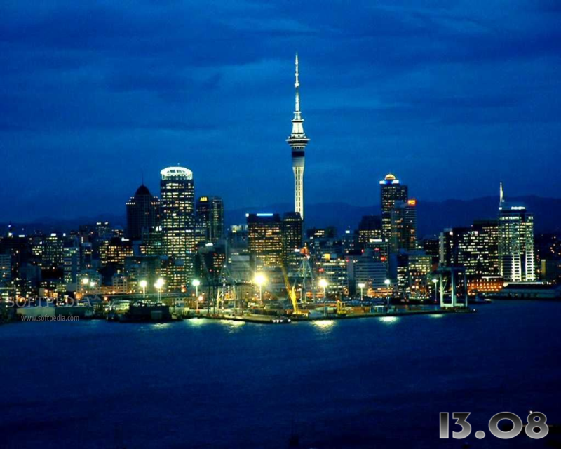 Night Cityscapes Free Screensaver Logo